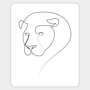 Linear Lion Sticker